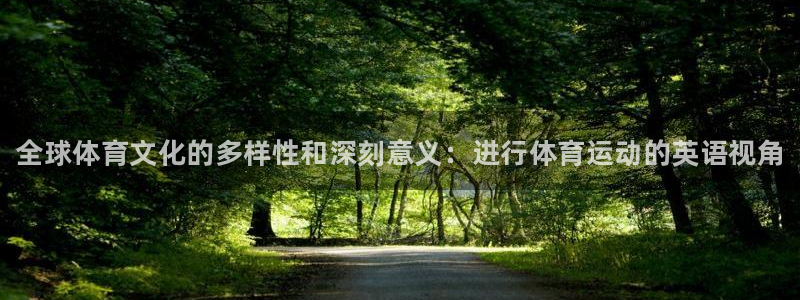 米兰体育官方正版app新能源：全球体育文化的多样性和