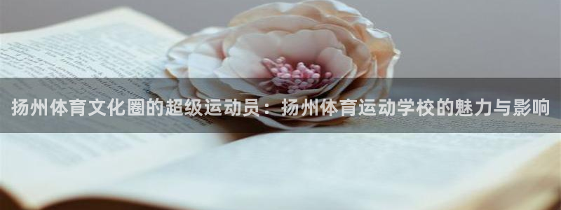 米兰体育官方正版app集团官网首页网址：扬州体育文化圈的超级