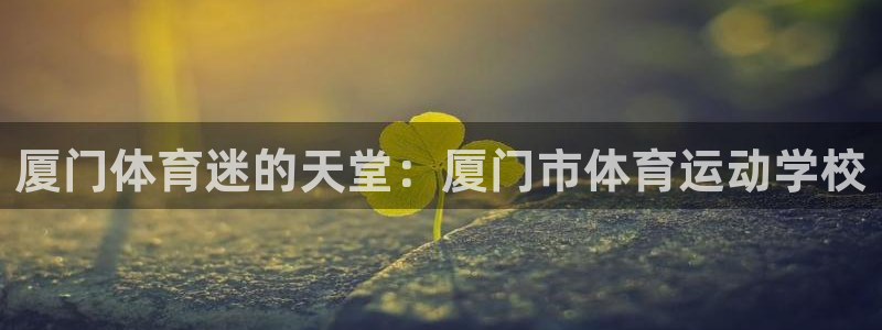 米兰体育官方正版app集团E.ON:厦门体育迷的天堂:厦门市